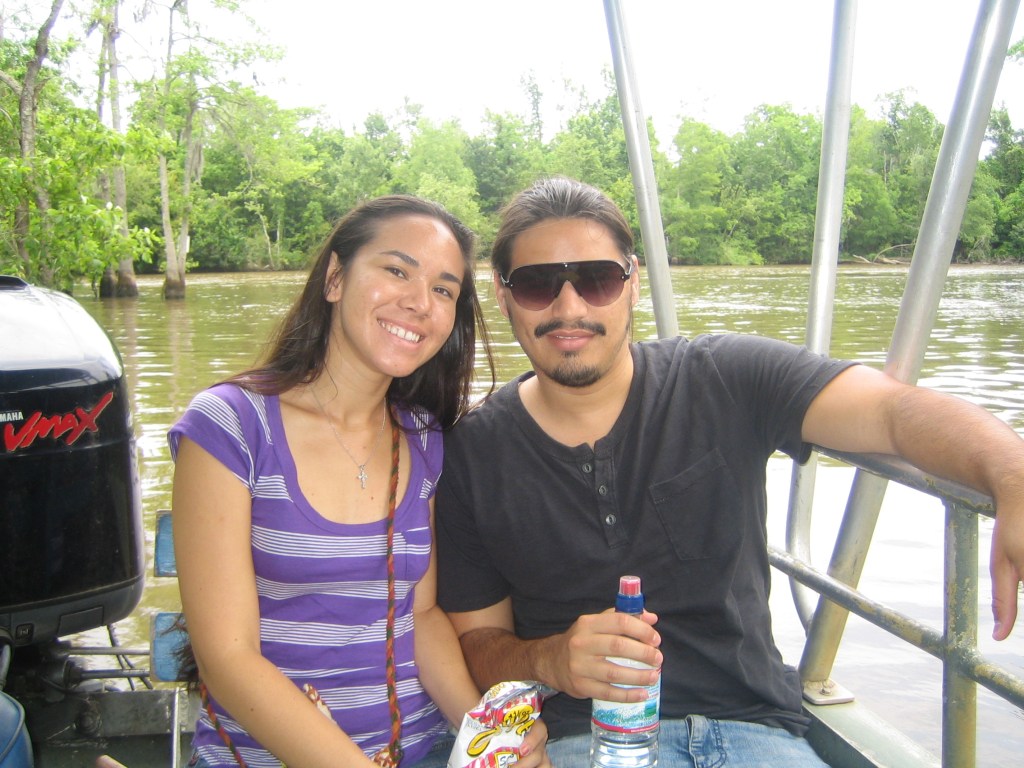 Tim and I ready for our Bayou Adventure!