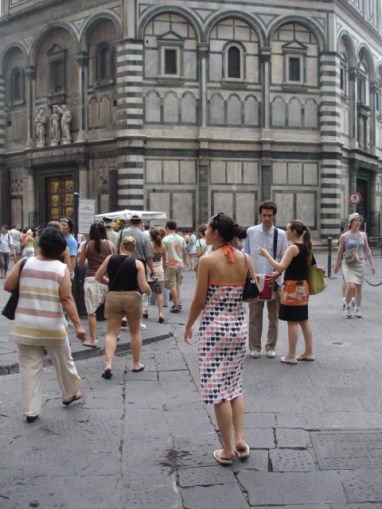 Walking around Florence thinking about getting more pizza.