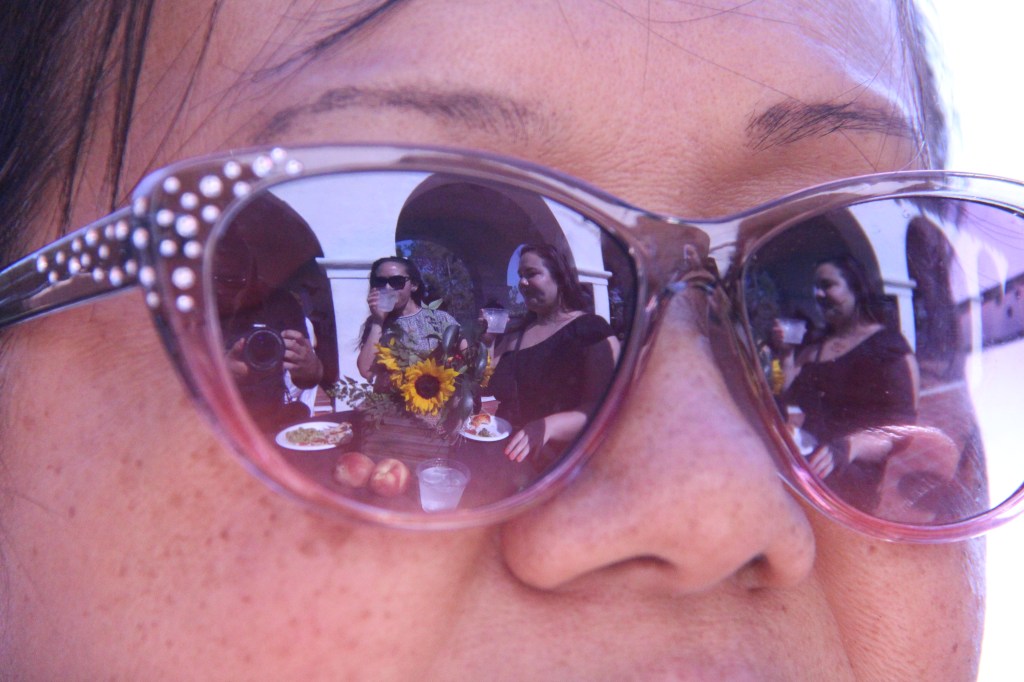Mom watching to make sure we eat. Such a mom thing to do.