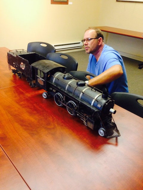 This a train built by my great great grandpa and his brothers out of