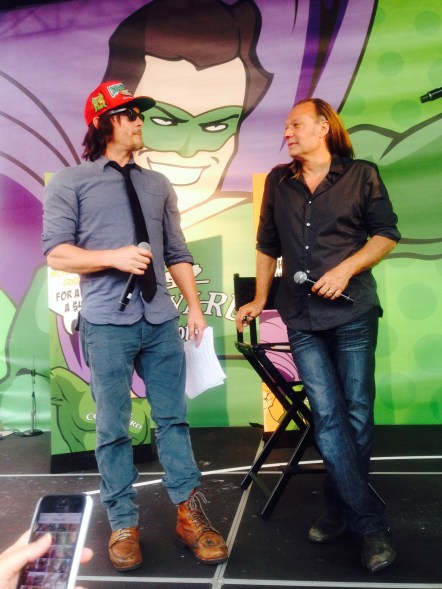 The Man of the Hour (Reedus) and The Man behind the Magic (Nicotera-Special Effects Makeup Artist, Producer, DIrector, and Actor of The Walking Dead.