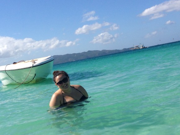 What ?!? Patty is in the water?