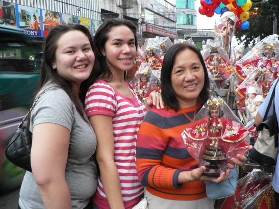 Getting our own Santo Nino to take home!