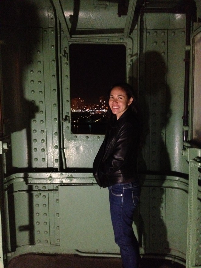 I'm smiling, but I'm scared!