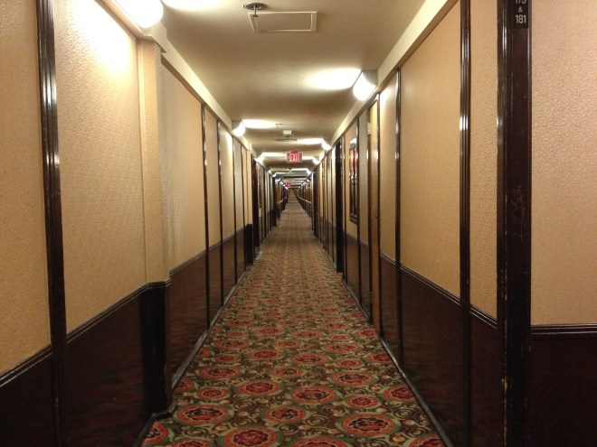Passageway to the First Class accommodations. 