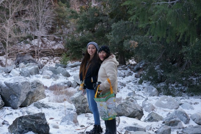 Folks dressed up like Eskimos.