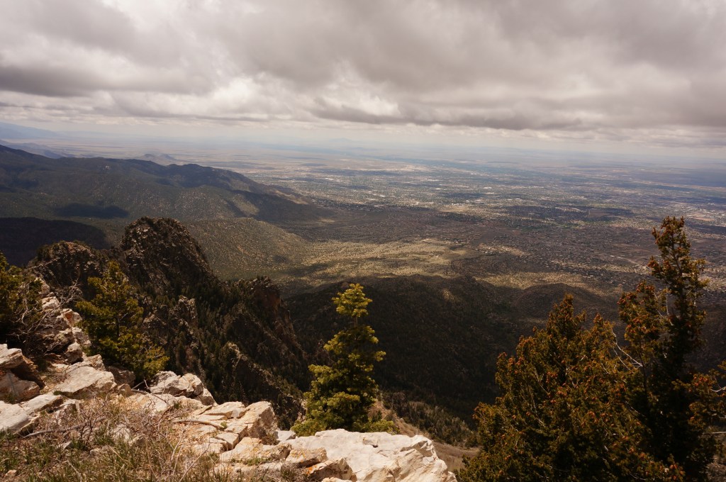 View from Sandia Tram way