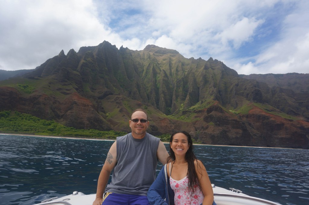 Dad and I exploring!