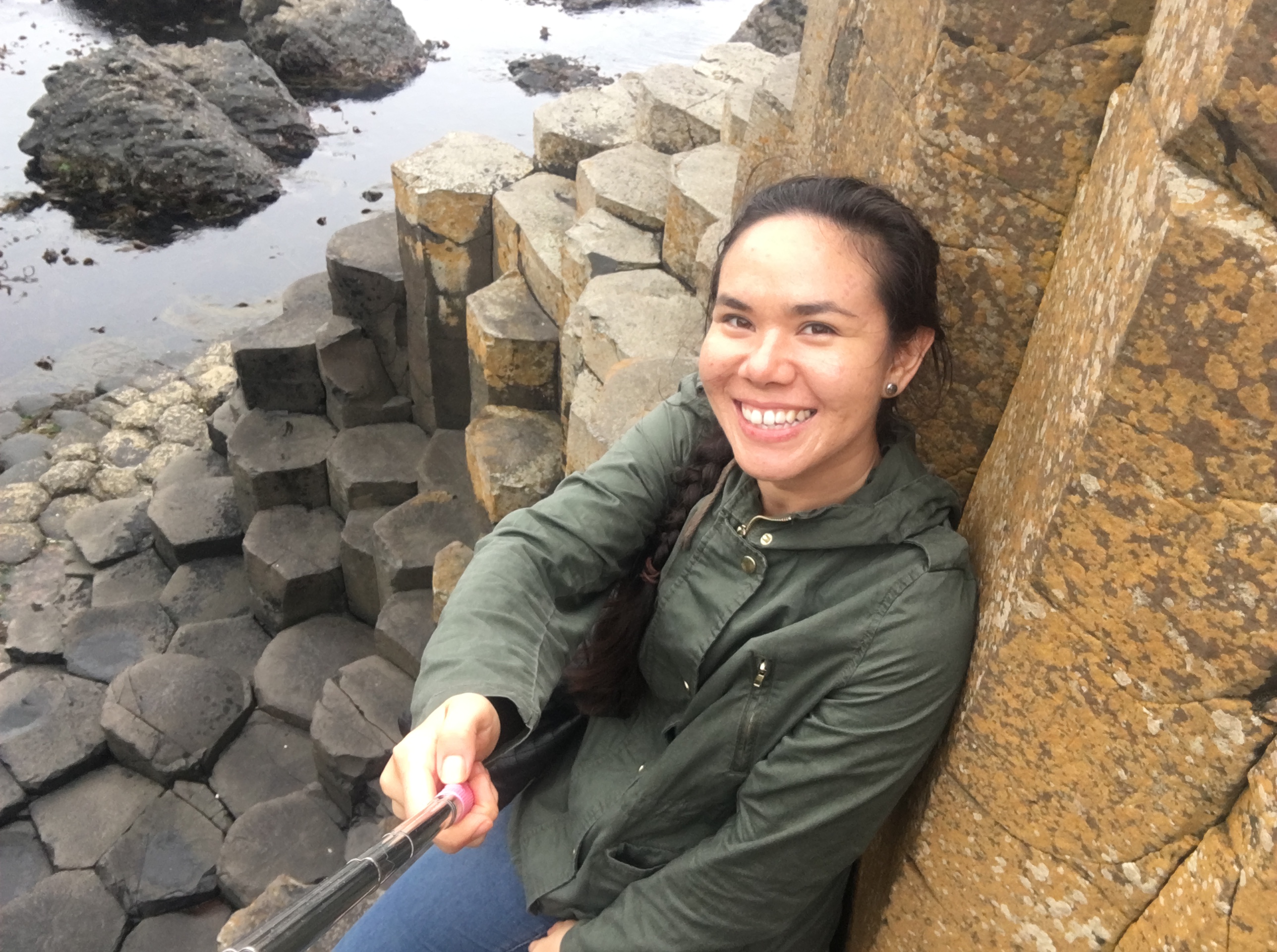 Giant's causeway selfie autumn aquarius